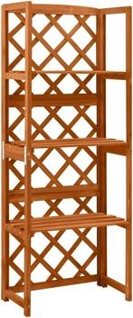 vidaXL Spalier mit Ablagen Massivholz Tanne (316409)
