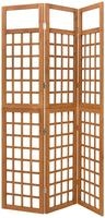 vidaXL Spalier/Paravent 3-teilig Massivholz Tanne 121x180,5 cm