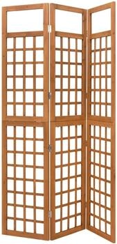 vidaXL Paravent/Spalier 3-teilig Massivholz Tanne 121x180,5 cm (316478)