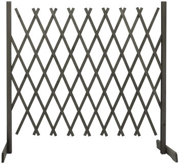 vidaXL Garten-Rankzaun Grau 180 x 100 cm Massivholz Tanne (314829)
