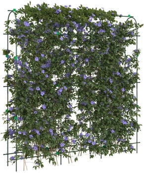 vidaXL Pflanzennetz U-Rahmen 181 x 31 x 182,5 cm Stahl (4009282)