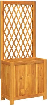 vidaXL Pflanzkübel mit Rankgitter 55 x 29,5 x 132 cm Massivholz Akazie (364900)