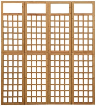 vidaXL Spalier Paravent 4-teilig 161 x 180 cm Massivholz Tanne (316479)