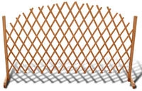 vidaXL Spalierzaun Massivholz 180x100 cm