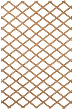 Nature Expandable wooden trellis 100 x 300 cm brown
