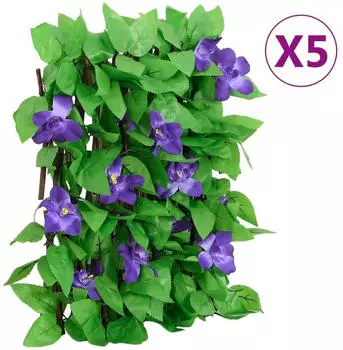 vidaXL Expandable trellis ivy pattern set of 5 (366573)
