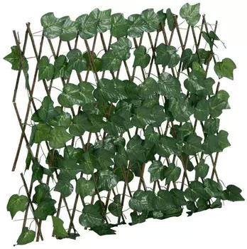 vidaXL Expandable trellis vine leaf pattern