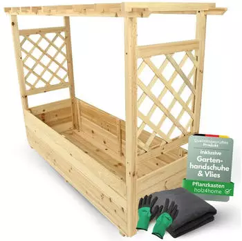 holz4home Pflanzkasten Natur Holz Rechteckig 128x103x44 cm