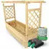 holz4home Pflanzkasten Natur Holz Rechteckig 128x103x44 cm