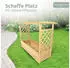 holz4home Pflanzkasten Natur Holz Rechteckig 128x103x44 cm