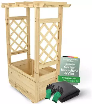 holz4home Pflanzkasten Natur Holz Rechteckig 58x103x34 cm