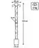 DanDiBo Rankhilfe Schwarz Metall 26x135x1.5 cm