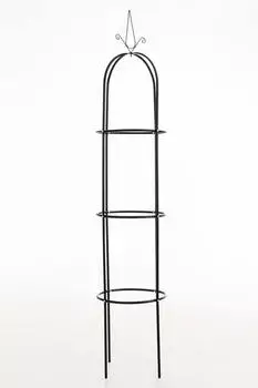 TPFGarden Rosensäule Schwarz Metall 38x190x33 cm