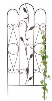 DanDiBo Rankhilfe Braun Metall 50x120x1.5 cm
