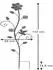 DanDiBo Rankhilfe Grau Metall 34x110x3 cm