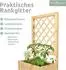 holz4home Pflanzkasten mit Rankgitter S 34x58x104 cm inkl Gartenhandschuhe + Vlies