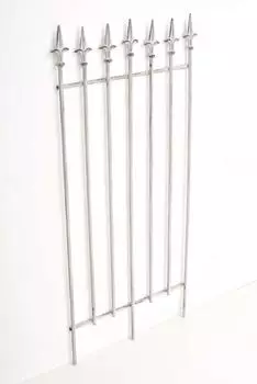 TPFGarden Rankgitter Grau Metall 50x100x7 cm