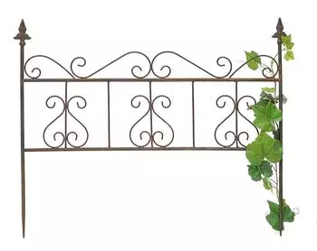 DanDiBo Rankhilfe Braun Metall 60x50x8 cm