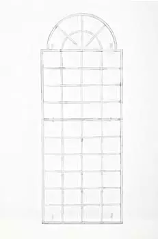 TPFGarden Rankgitter Weiß Metall 70x180x2 cm