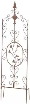 TPFGarden Rankgitter Braun Metall 35x122x7 cm