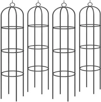 Gardebruk Metal obelisk trellis 200 cm set of 4