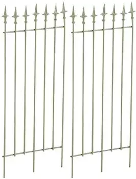 TPFGarden Rankgitter Grün Metall 50x100x2 cm
