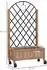 Outsunny Holz Rankgitter mit Pflanzkasten 2er Set 152x25x97cm