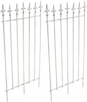 TPFGarden Rankgitter Weiß Metall 50x100x2 cm