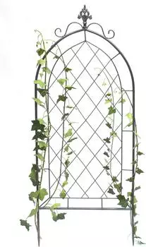 DanDiBo Rankhilfe Grau Metall 45x122.5x1.5 cm