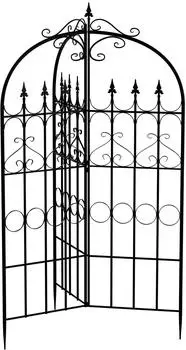 CLP Rankgitter Schwarz Metall 70x234x70 cm