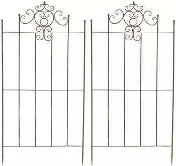 CLP Rankgitter Braun Metall 85.5x170x2 cm