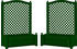 KHW Pflanzkasten mit Spalier 100 x 140 cm grün - 2er Set