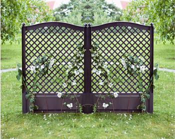 KHW Spalier 100 cm anthrazit - 2er Set