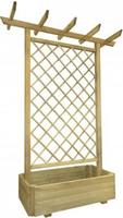 vidaXL Pergola mit Pflanzkasten 162x56x204 cm Holz