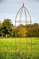 KUHEIGA Rankger&uuml;st &Oslash;: 60cm, Rost, H: 200cm Blumenhilfe zweiteilig Obelisk