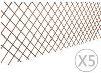vidaXL Weidenzaun 5 Stk. 180x90 cm