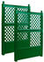 KHW Spalier 100cm mit Erdspieß grün 2er Set (47723)