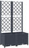 vidaXL Pflanzkübel mit Spalier 80x40x136 cm dunkelgrau (318251)