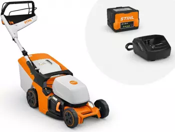 Stihl Akku Rasenm&auml;her RMA 443 V Set AK 30 S und AL 101