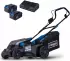 Scheppach Akku-Rasenmäher BC-MP380-X 20V mit 2x Akku & Doppelladegerät
