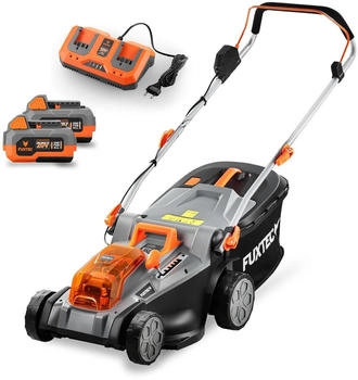 FUXTEC 40V Akku Rasenm&auml;her FX-E2RM43 mit Akkupack, mit Ladeger&auml;t