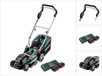 Metabo RM 36-18 LTX BL 36 ( 2x 18 V ) LTX Brushless + 2x Akku 8,0 Ah + Doppelladegerät