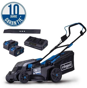 Scheppach Akku-Rasenmäher BC-MP380-X 20V mit 2x Akku & Ladegerät & Messer