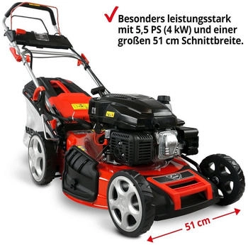 Hecht 551 SXE Benzin Rasenm&auml;her
