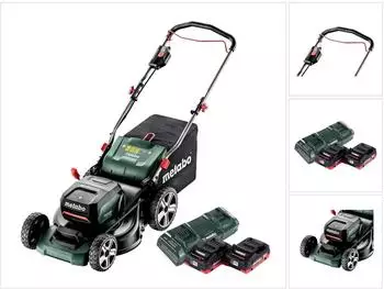 Metabo RM 36-18 LTX BL 46 Brushless + 2x Akku 4,0 Ah + Doppelladegerät