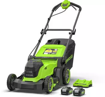 Greenworks Greenworks MO48L 48v Cordless Rotary 410mm 2 x 4ah Li-ion Twin Battery Charger