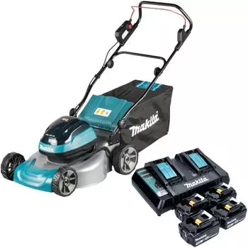 Makita DLM 466 PF4 Akku-Rasenm&auml;her 36V (2x18V) 46cm Brushless (DLM466PF4)