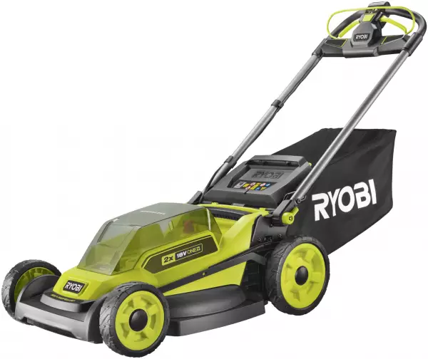 Ryobi 2X 18 V ONE+ Brushless Akku-Rasenmäher RY18LMXSP51A-0 ohne Akku und Ladegerät