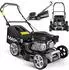 Masko Benzin-Rasenmäher 3-in-1 42cm Schnittbreite 4-Takt OHV 3,4PS 50L Fangkorb