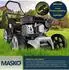 Masko Benzin-Rasenmäher 3-in-1 42cm Schnittbreite 4-Takt OHV 3,4PS 50L Fangkorb